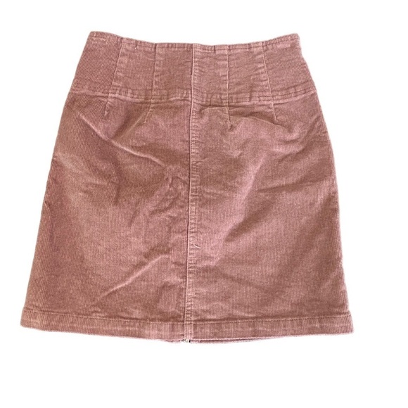 Wild Fable Y2K Corduroy Zip Front Mini Skirt Mauve • Used • Size: 00 - Picture 2 of 4